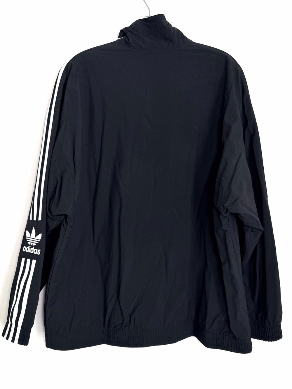 Adidas Originals trefoil windbreaker Jacket White 3 Stripe XL Black Classic MOD - Picture 12 of 12